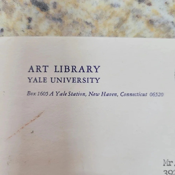Vintage Yale University mail piece from the Art Library Stationary History Piece - Picture 6 of 12